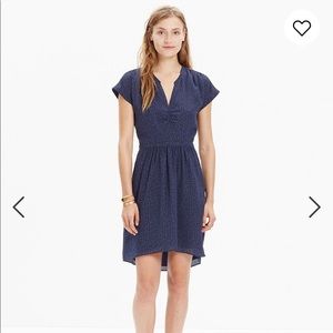 Madewell Silk Fable Dress Leaf Shade Size 0